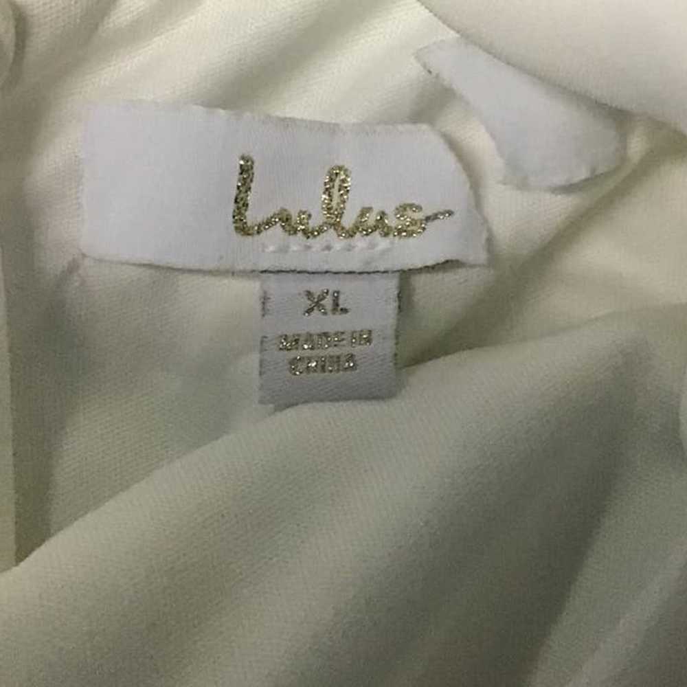 LULU'S XL Love and Happiness White Button Back Me… - image 10