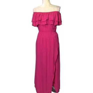 Show Me Your MuMu Hot Pink Fushia Maxi Dress Size… - image 1
