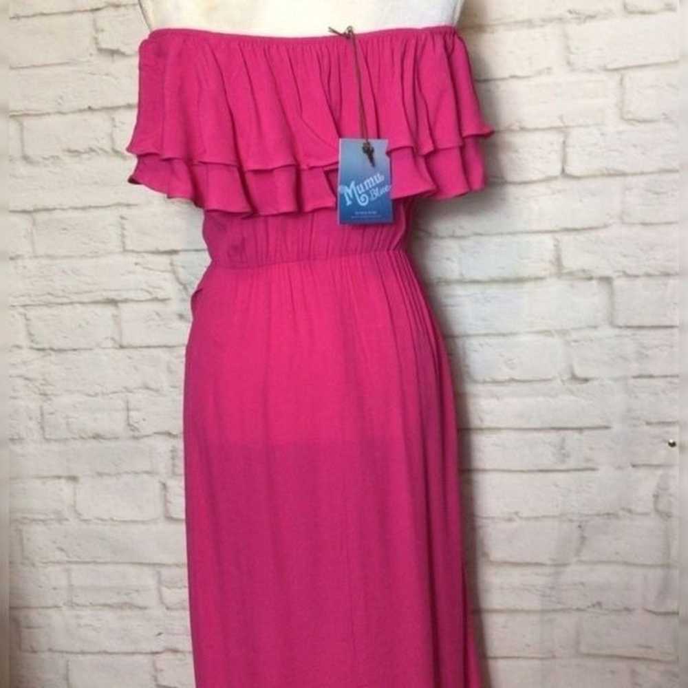 Show Me Your MuMu Hot Pink Fushia Maxi Dress Size… - image 7