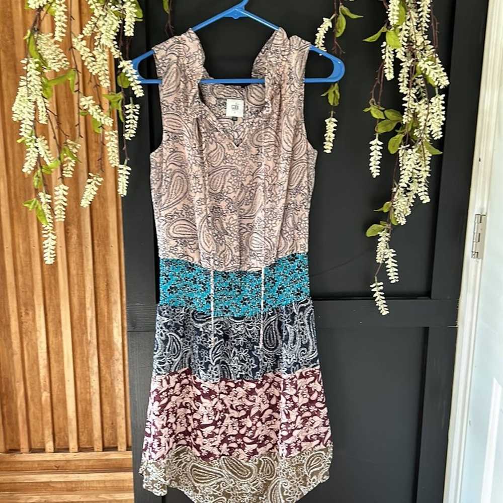 Cabi Dani Paisley Mini Dress. Size S - image 2