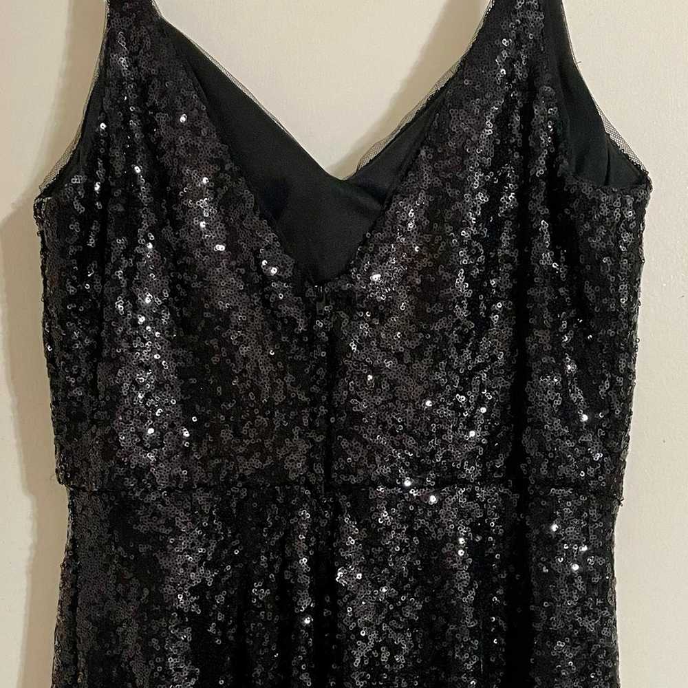 Prom/Formal Black Sequin Cocktail Dress - image 2