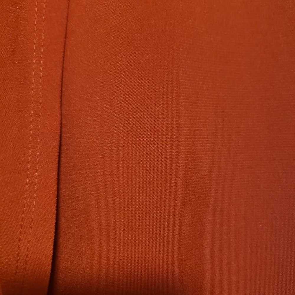 Michael Kors Red Faux Wrap Sleeveless Dress - image 10