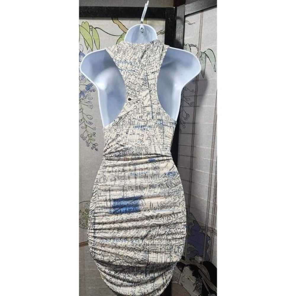 UO Amaya Printed Twist Front Bodycon Dress Size X… - image 6