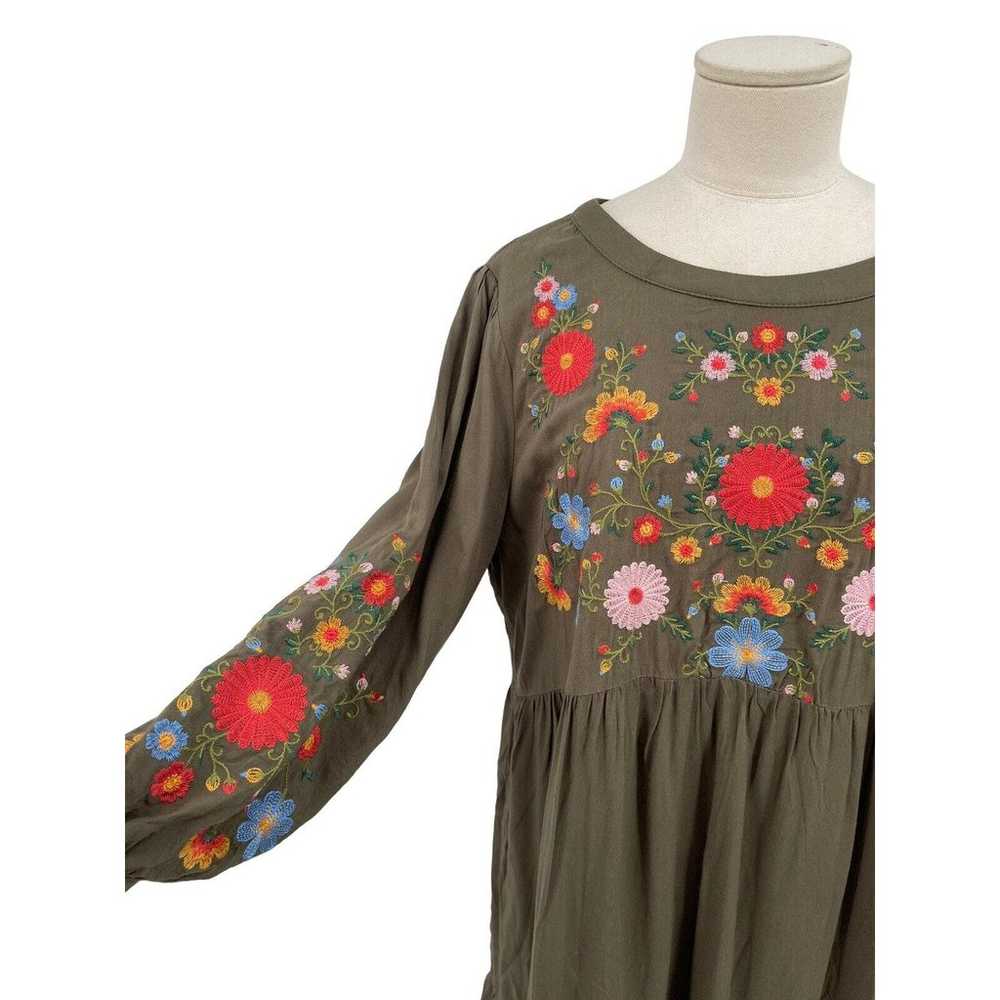 Savanna Jane Dress Floral Embroidered Babydoll Ol… - image 2