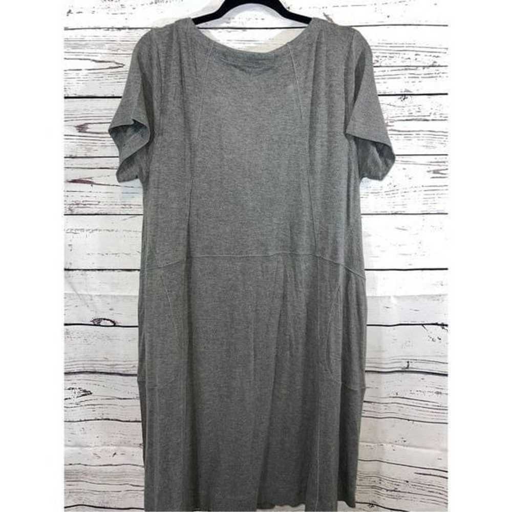 Soft Surroundings Gray Knit Midi Dress Size Large - image 3