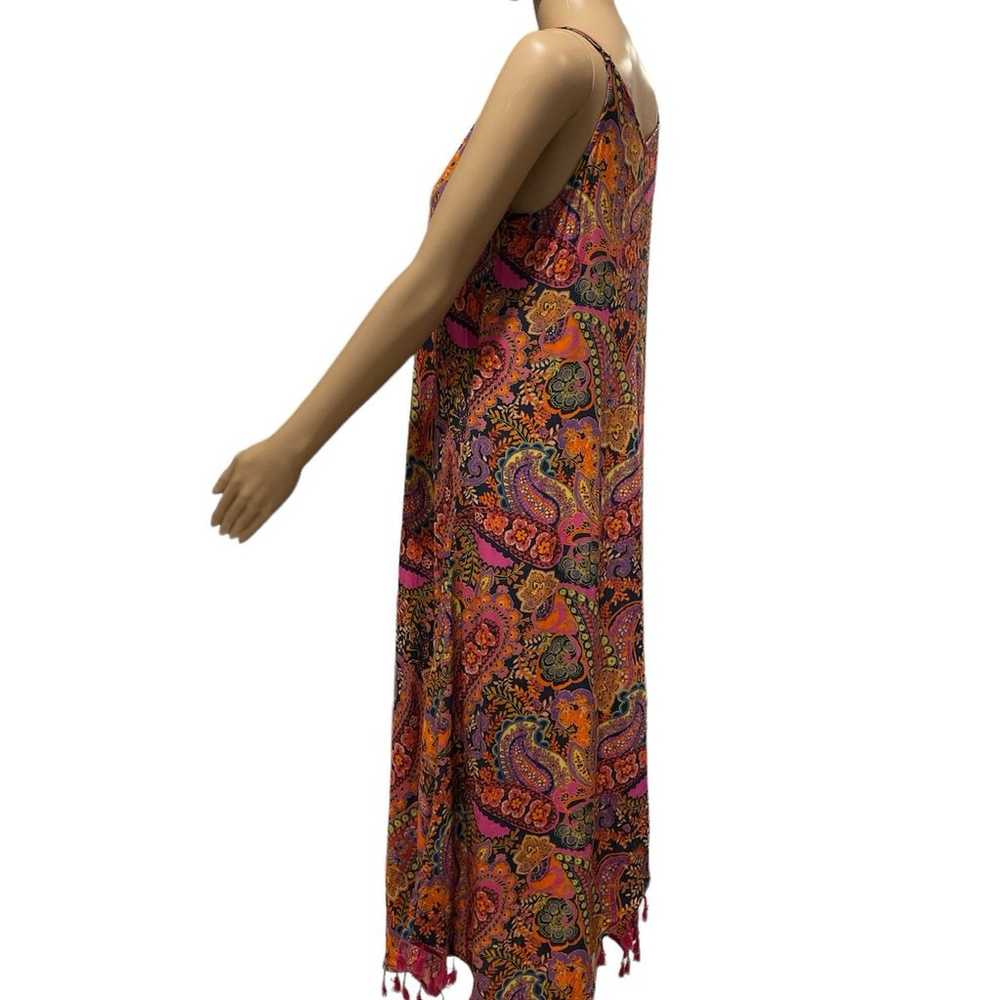 Paisley Tasseled Cover-Up Dress size S - image 5