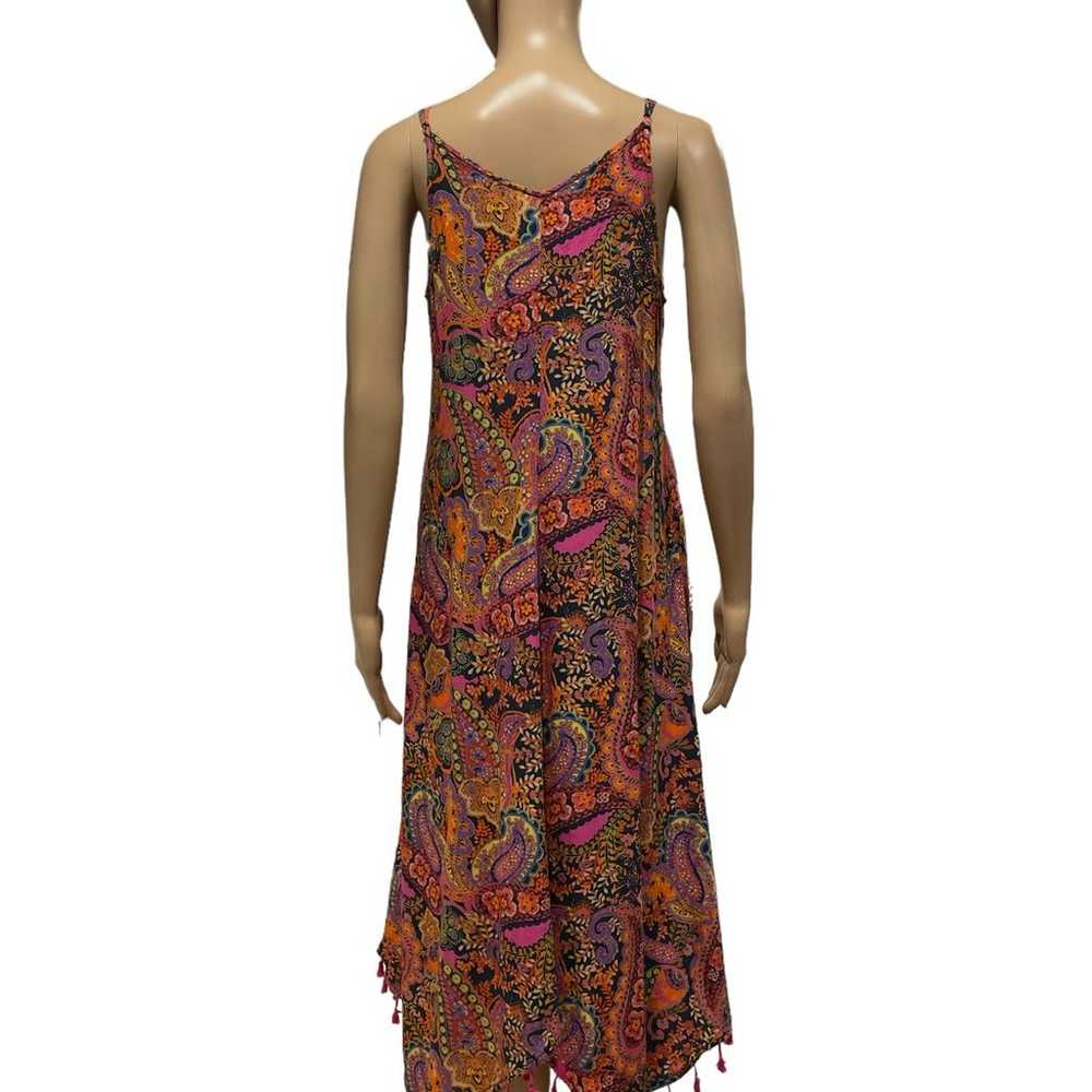 Paisley Tasseled Cover-Up Dress size S - image 6