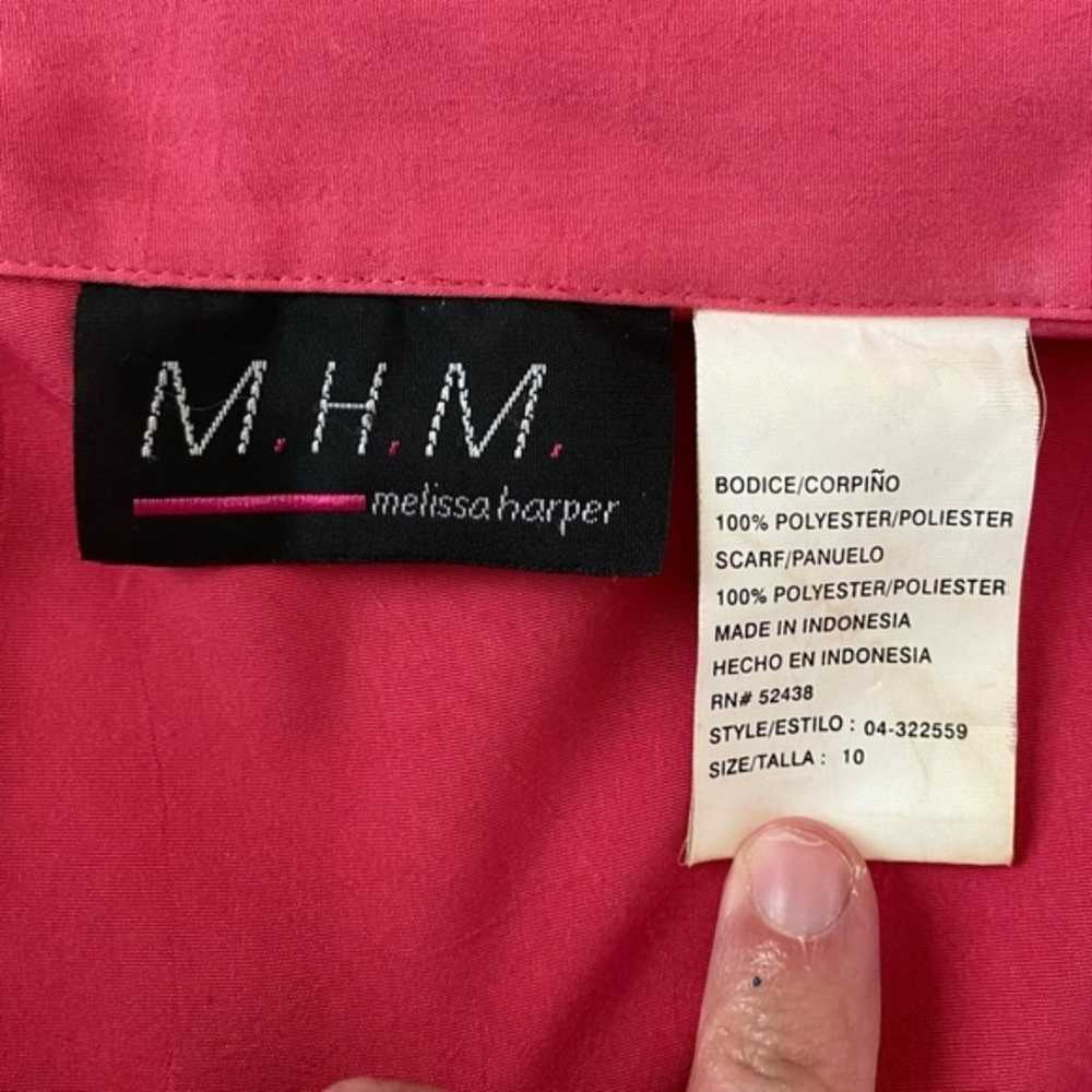 M.H.M Melissa Harper 80s Vintage Pink Short Sleev… - image 12