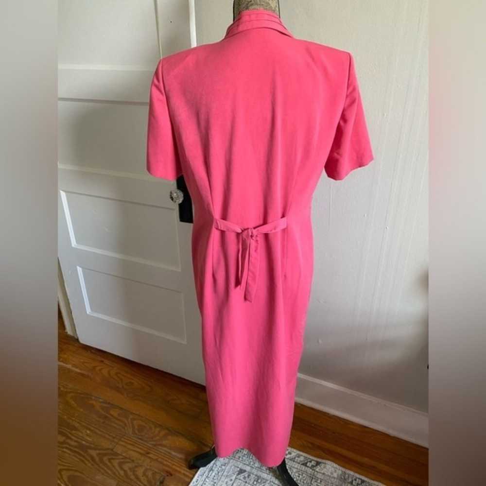 M.H.M Melissa Harper 80s Vintage Pink Short Sleev… - image 2