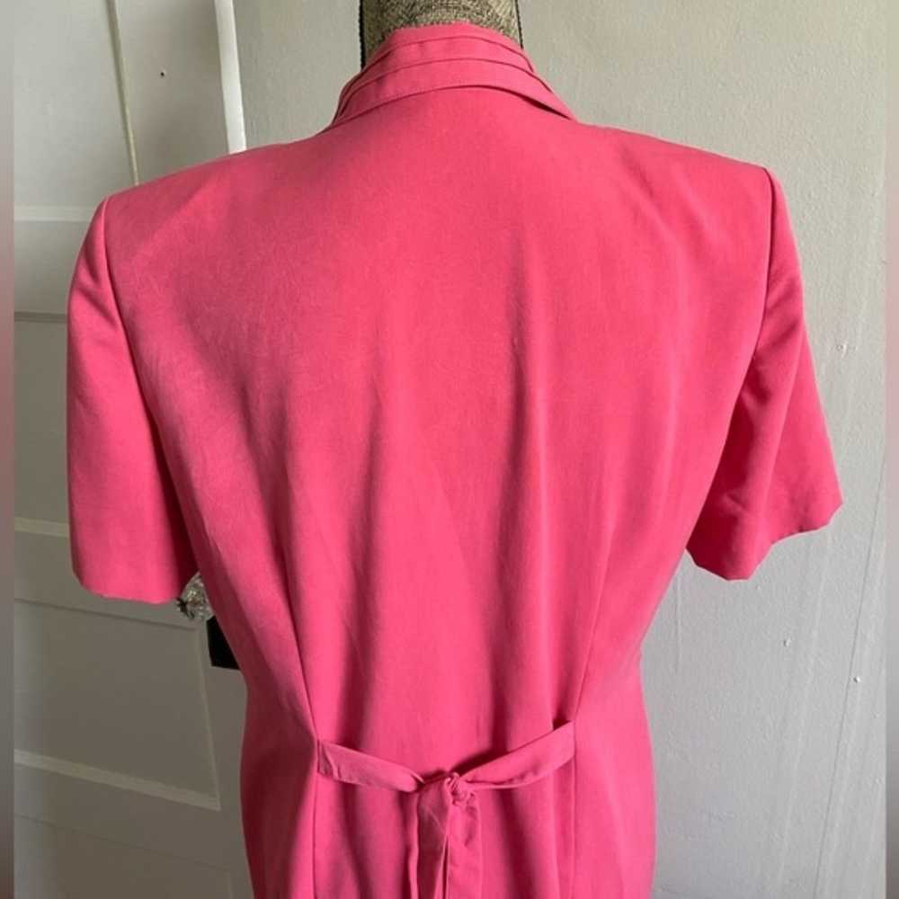M.H.M Melissa Harper 80s Vintage Pink Short Sleev… - image 4