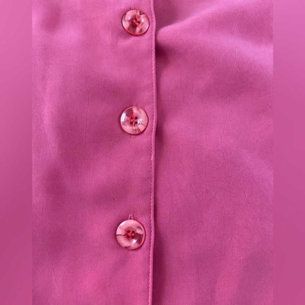 M.H.M Melissa Harper 80s Vintage Pink Short Sleev… - image 9