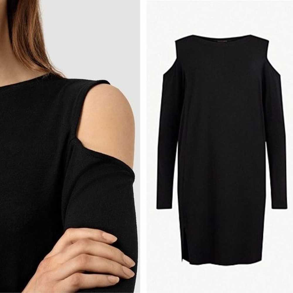 AllSaints Cold Shoulder Dress Black Long Sleeve O… - image 2