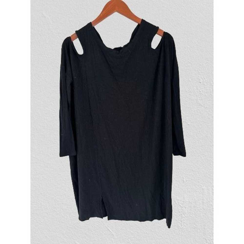 AllSaints Cold Shoulder Dress Black Long Sleeve O… - image 3