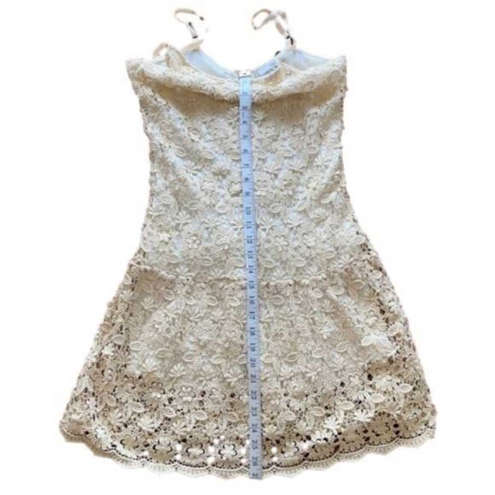 Fate crocheted lace Victorian style lined mini dr… - image 10