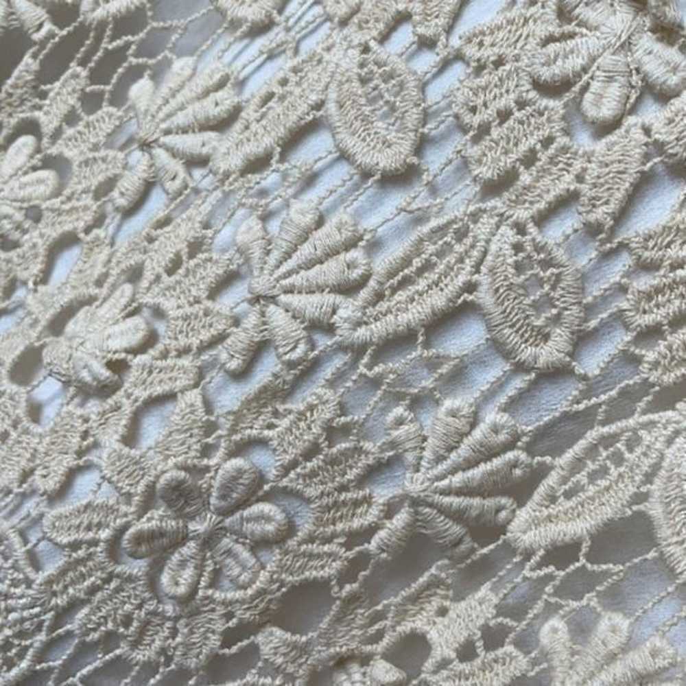 Fate crocheted lace Victorian style lined mini dr… - image 6