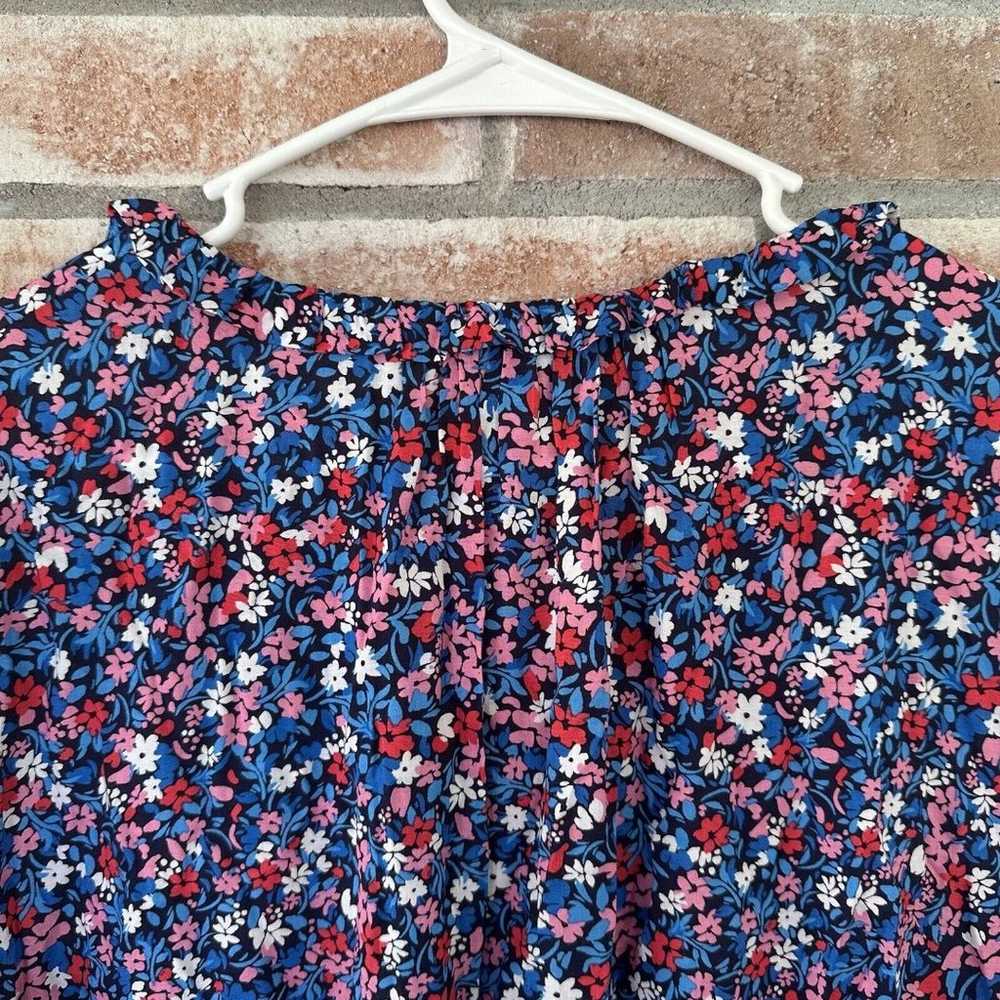 Draper James Floral Dress XL Waist Tie Knee Length - image 9