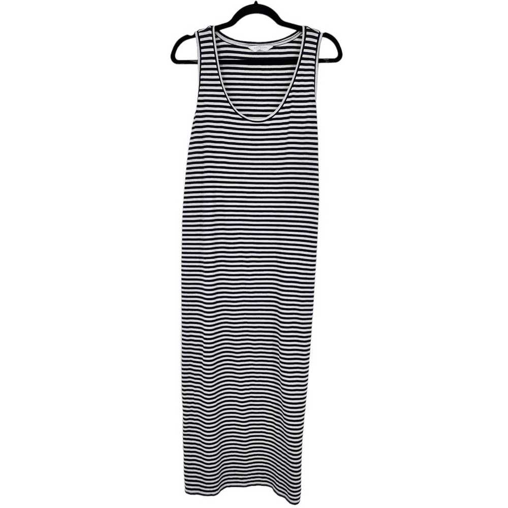 EVERLANE Black & White Striped Sleeveless Maxi Co… - image 2