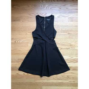 Black Mini Dress Cut Outs XS - image 1