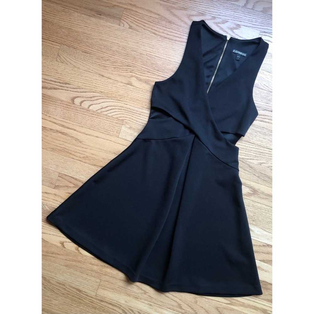 Black Mini Dress Cut Outs XS - image 2