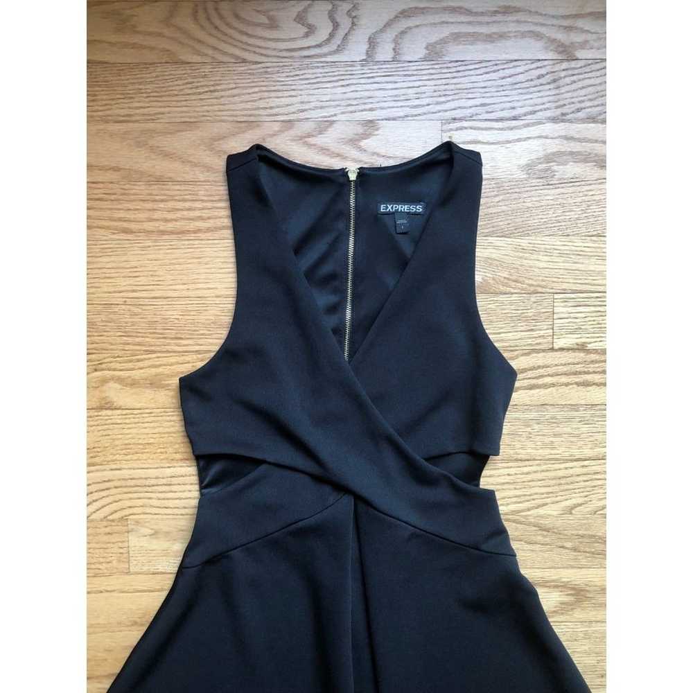 Black Mini Dress Cut Outs XS - image 3