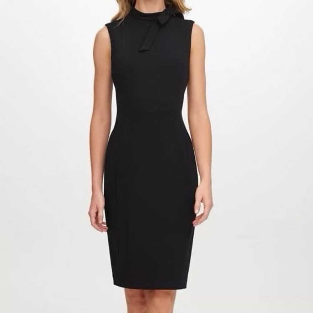 Calvin Klein Bow-Neck Sheath Dress - image 1