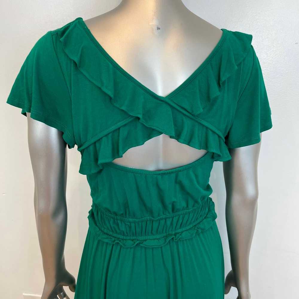 ANTHROPOLOGIE Green Short Sleeve Dress - image 7