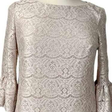 Jessica Howard Floral Lace Sheath Dress Bell Slee… - image 1
