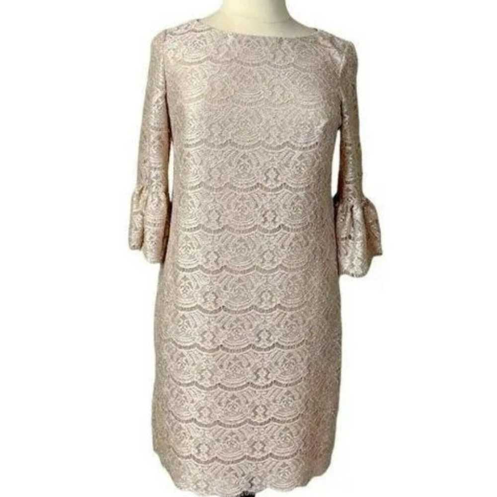 Jessica Howard Floral Lace Sheath Dress Bell Slee… - image 2
