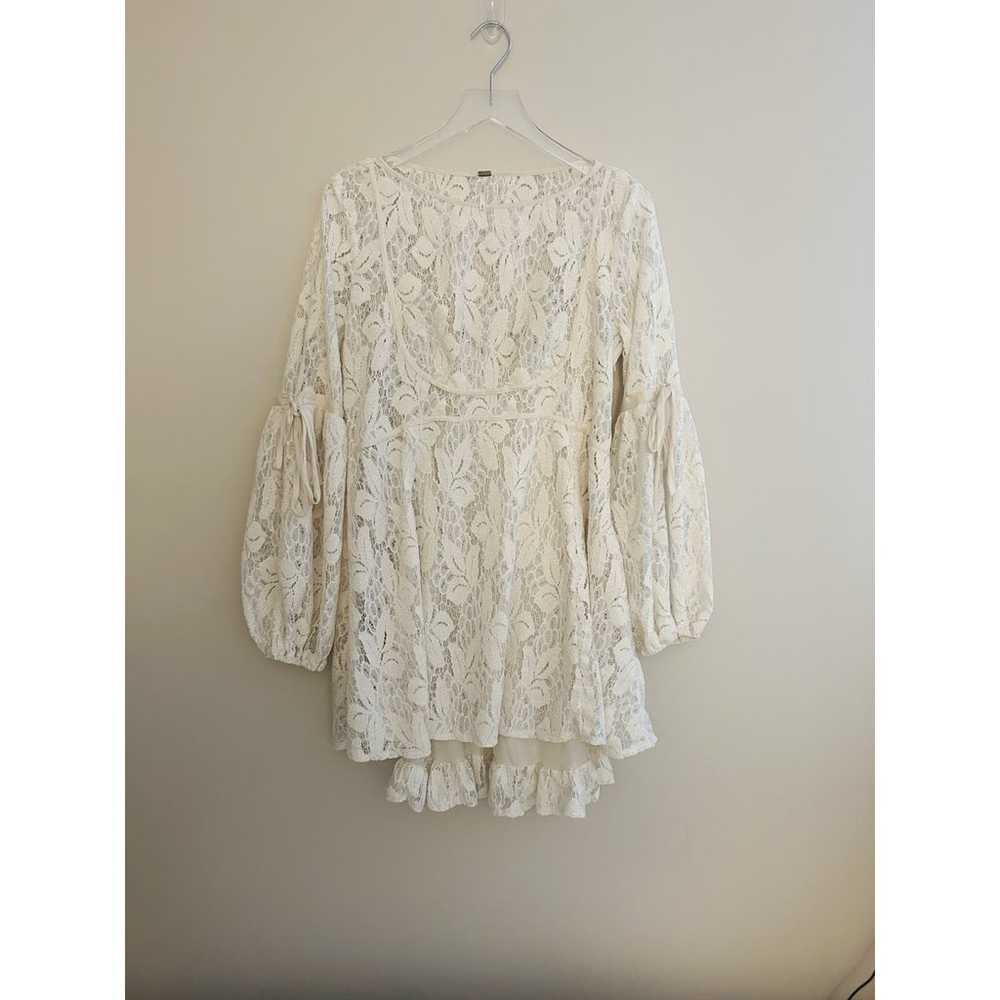 Free People Rubi Crochet Lace Mini Dress Size Med… - image 2