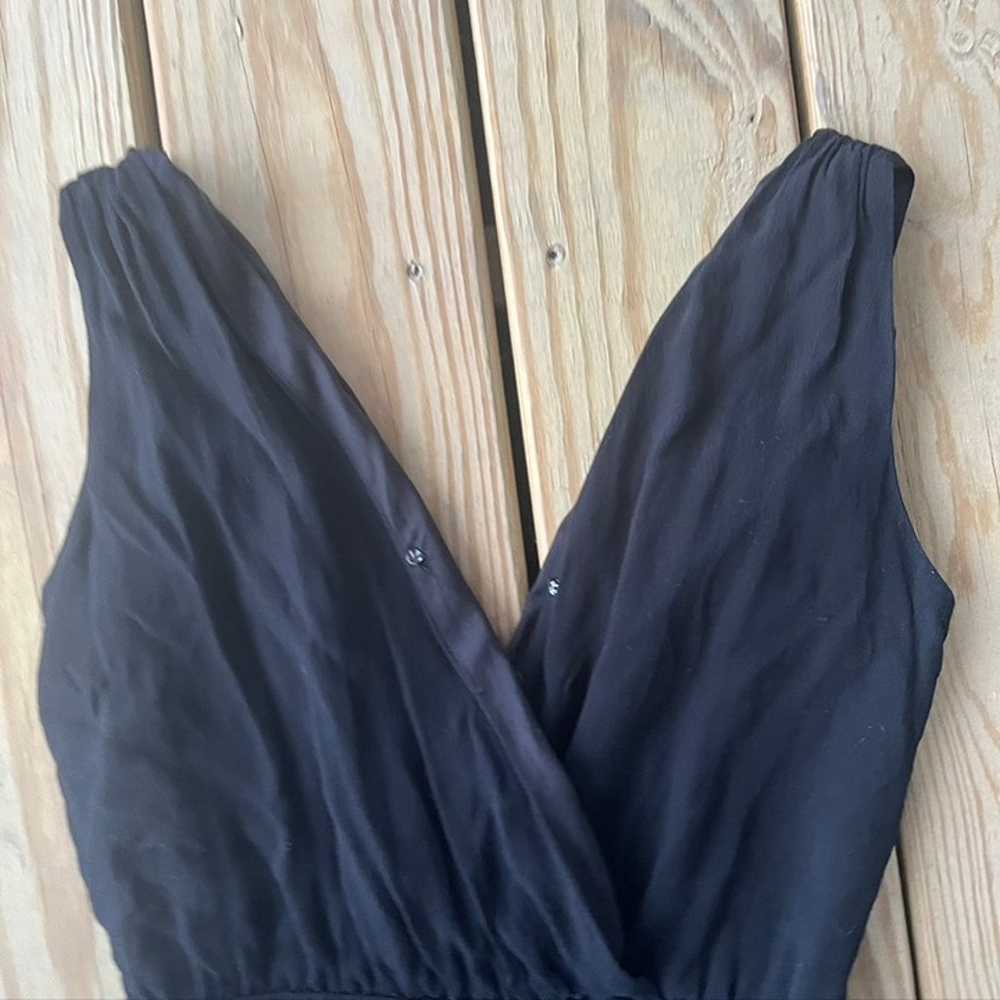 MADEWELL Black VNeck Jumpsuit Stretchy XS - image 7