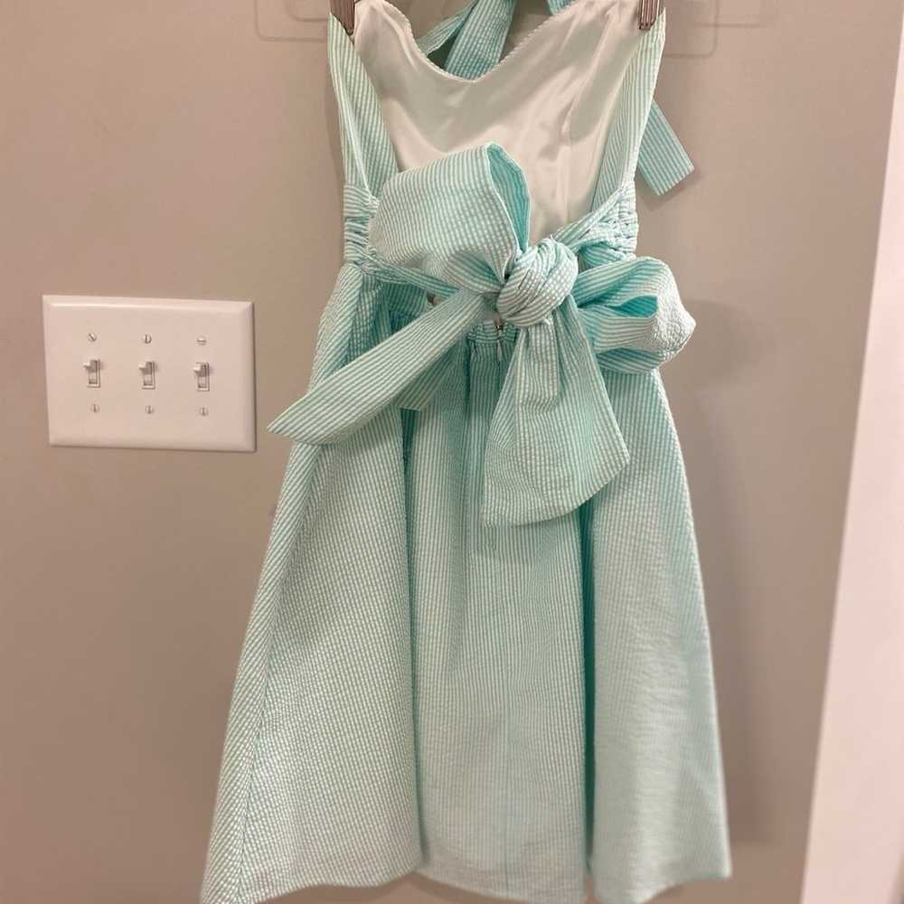 Mint Lauren James Seersucker Sweetheart Dress Siz… - image 6