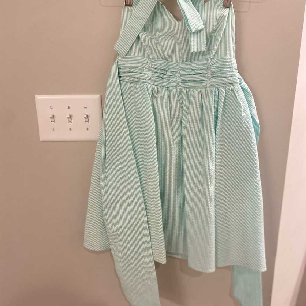 Mint Lauren James Seersucker Sweetheart Dress Siz… - image 7