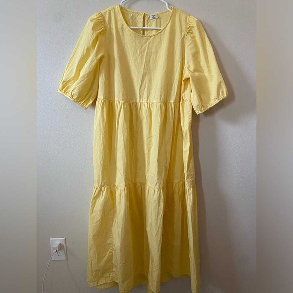ARITZIA WILFRED || Yellow Flowy Summer Dress - image 4