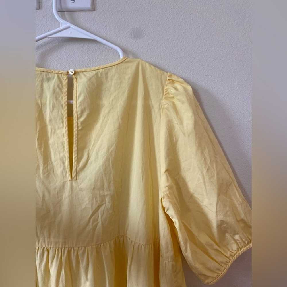 ARITZIA WILFRED || Yellow Flowy Summer Dress - image 6