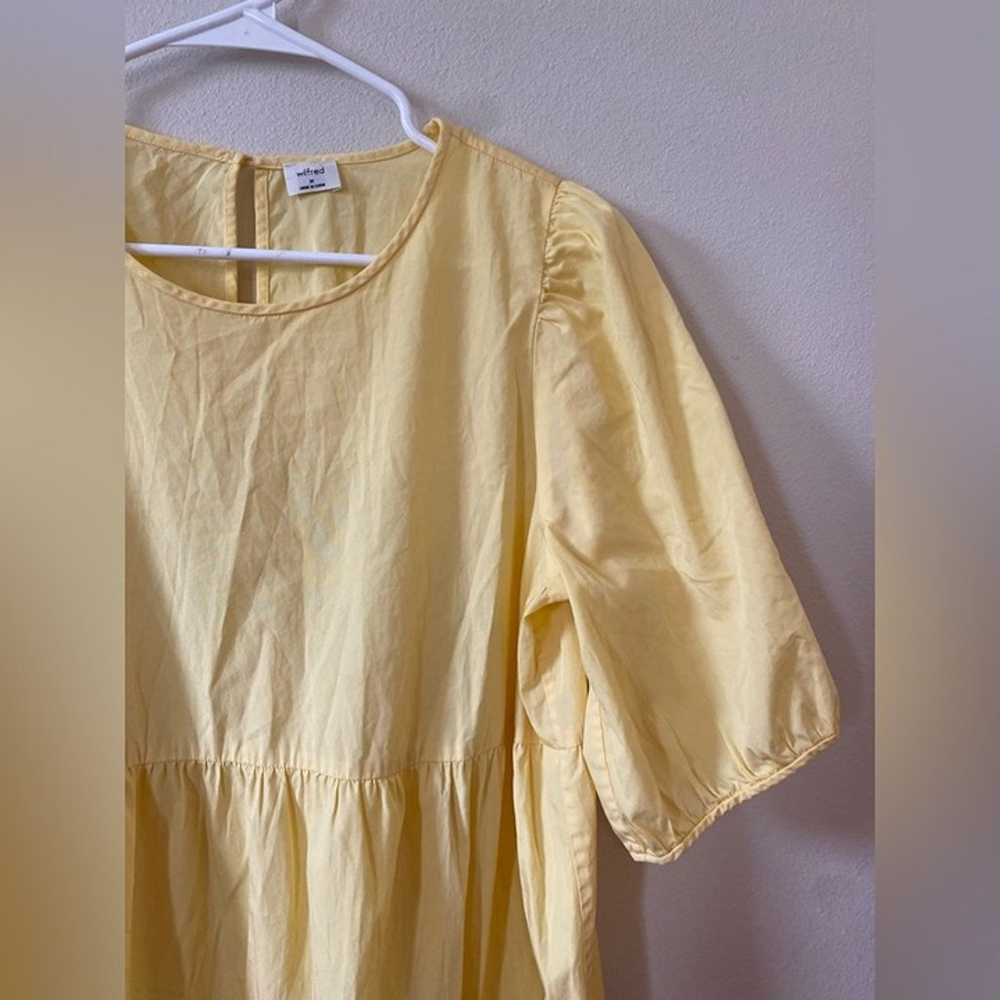ARITZIA WILFRED || Yellow Flowy Summer Dress - image 8
