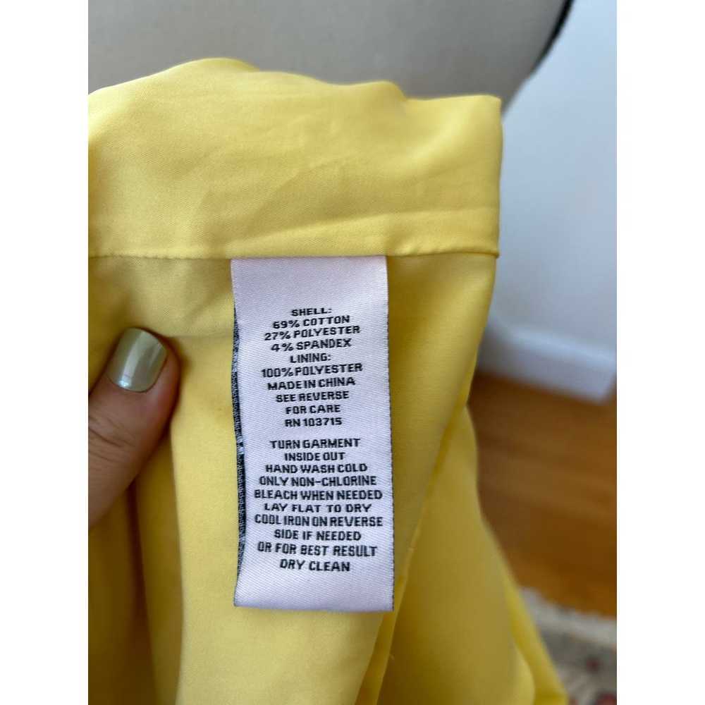 Nanette Lepore Lemon Yellow Shirred Bodice Midi D… - image 5