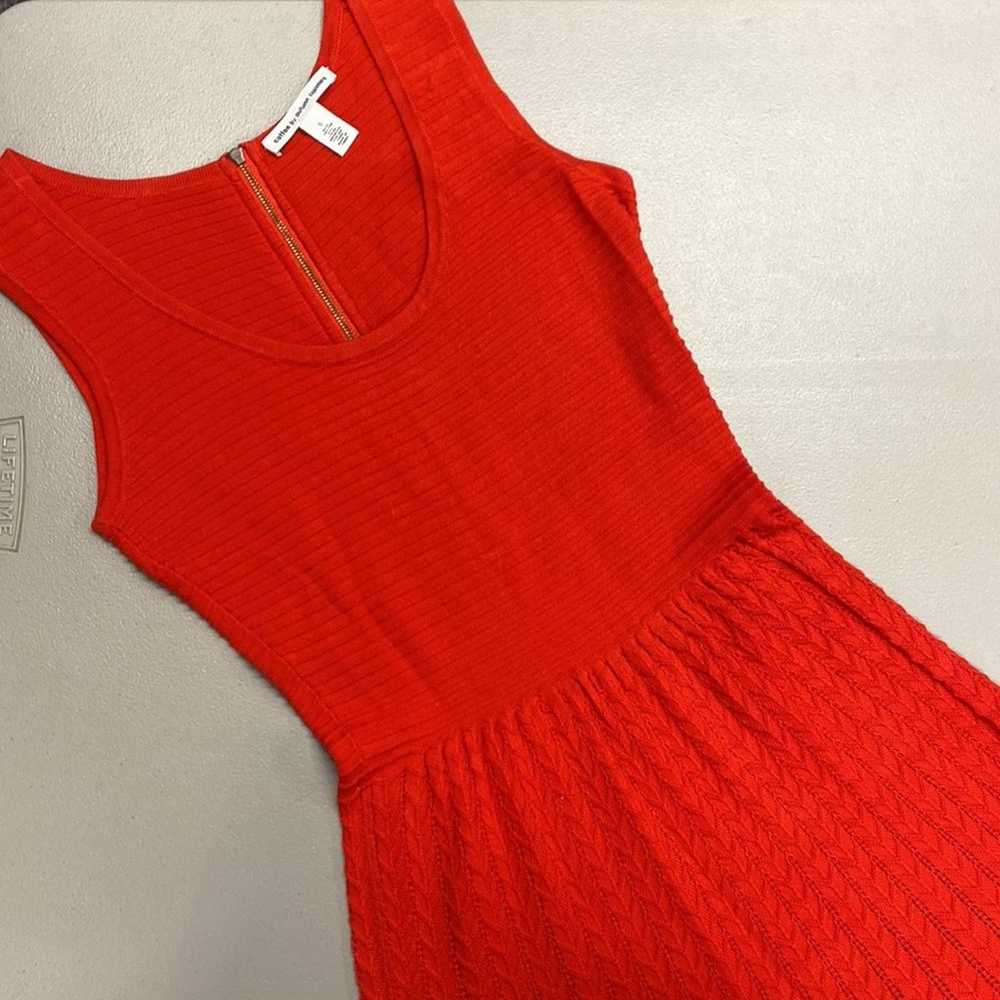 Cotton by Autumn Cashmere Red Sleeveless Knit Dre… - image 1