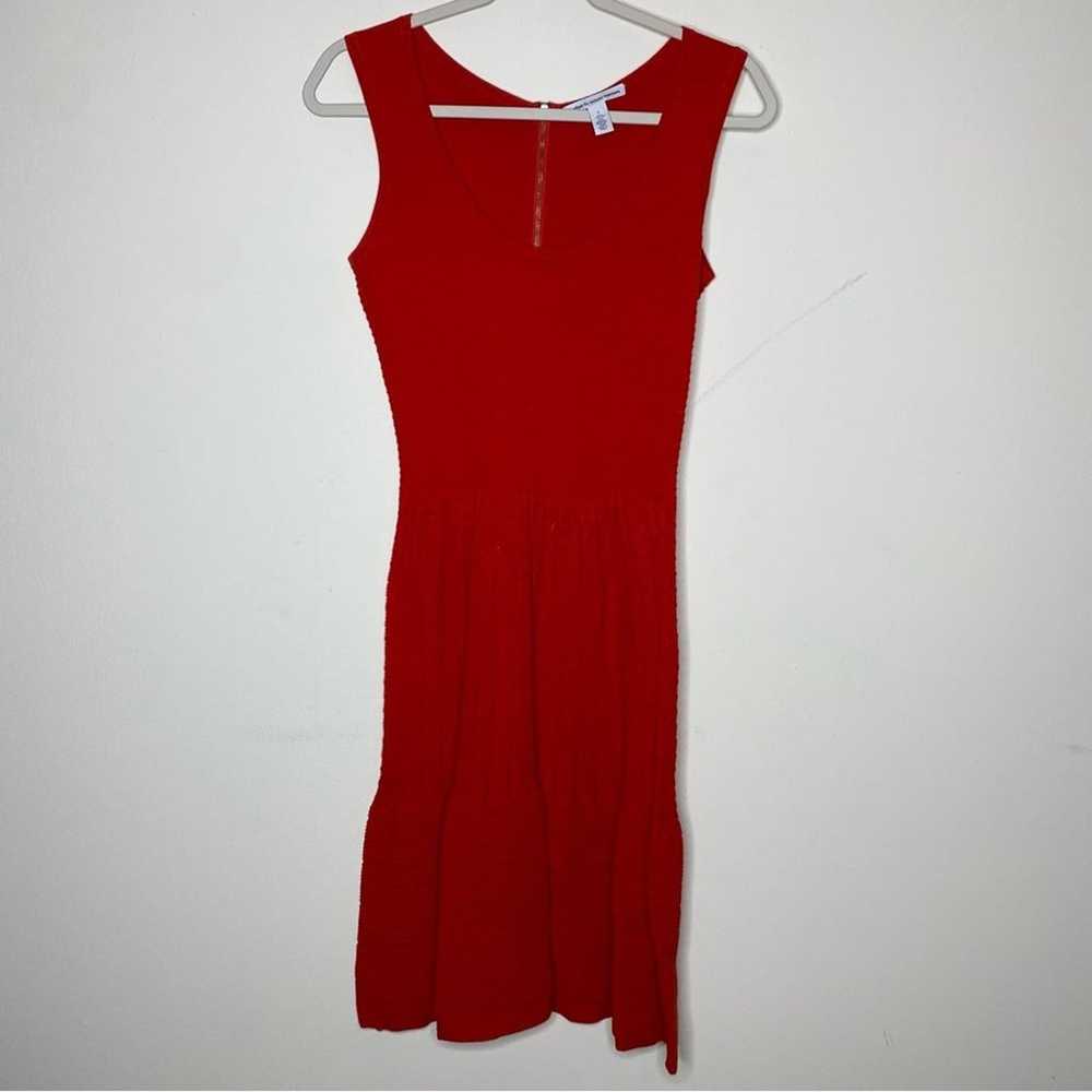 Cotton by Autumn Cashmere Red Sleeveless Knit Dre… - image 2