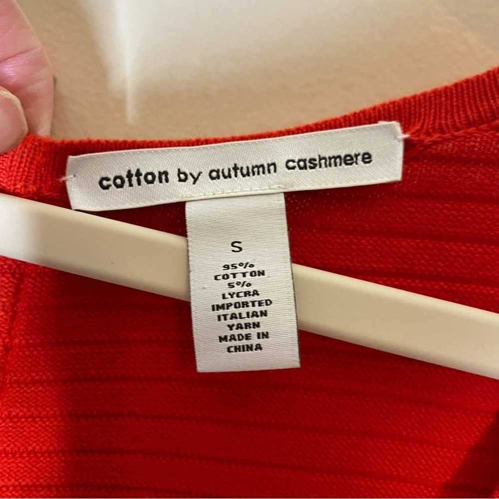 Cotton by Autumn Cashmere Red Sleeveless Knit Dre… - image 4