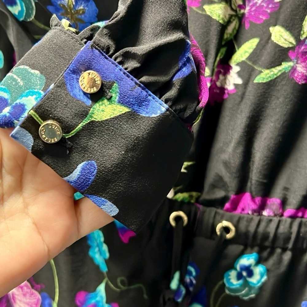 Juicy Couture Silk Floral Pants Jumpsuit Romper w… - image 5