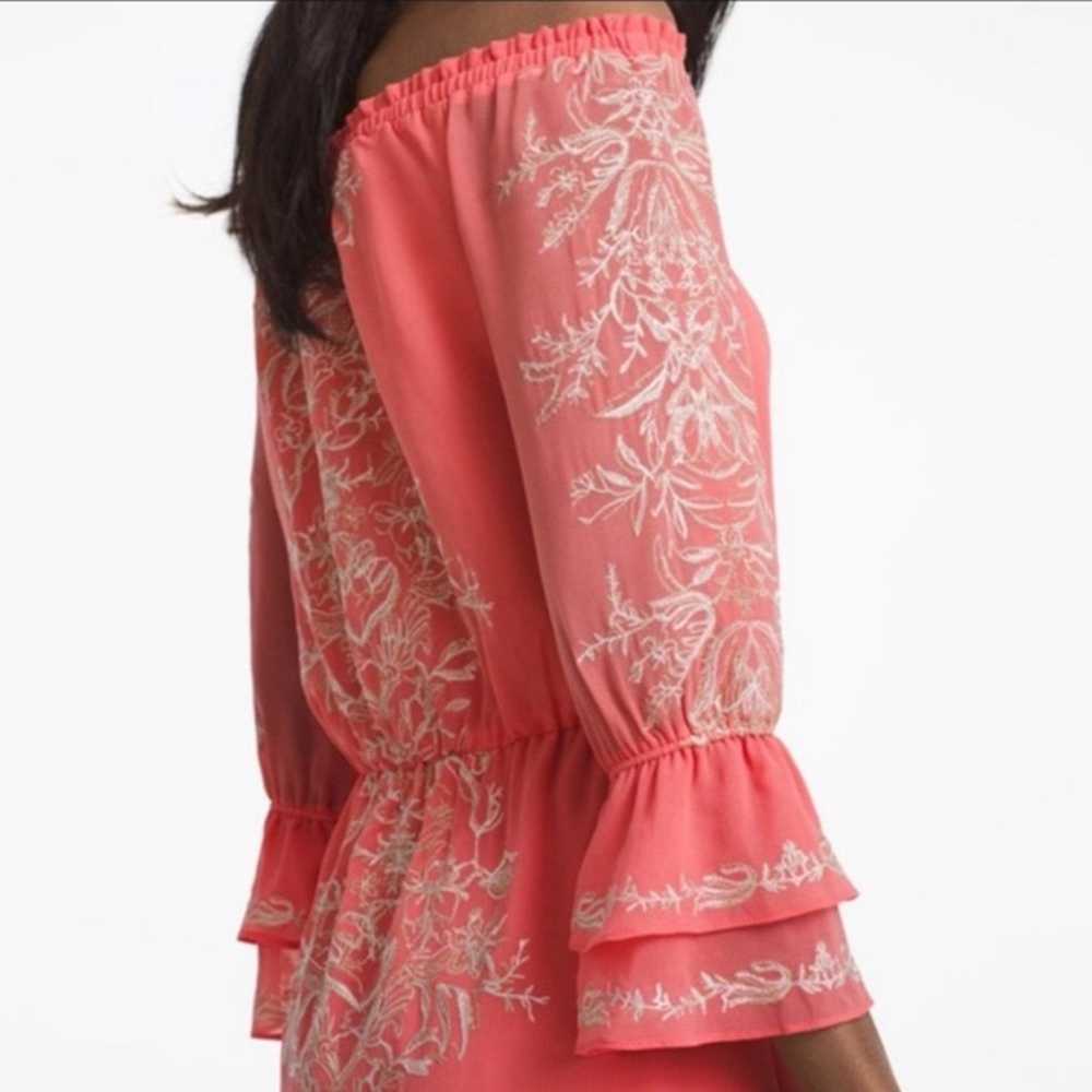WHBM 570201364 Gelato Pink Silver Embroidery LS O… - image 10