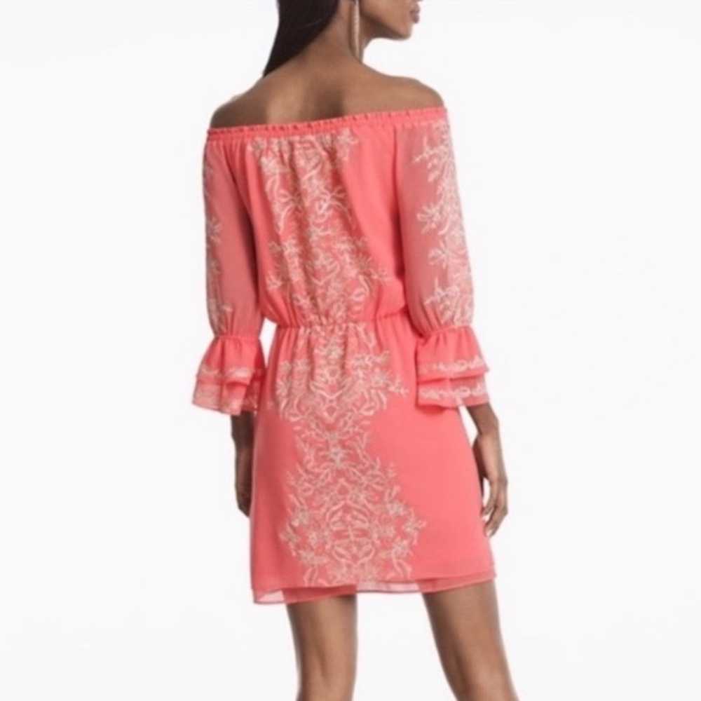 WHBM 570201364 Gelato Pink Silver Embroidery LS O… - image 12