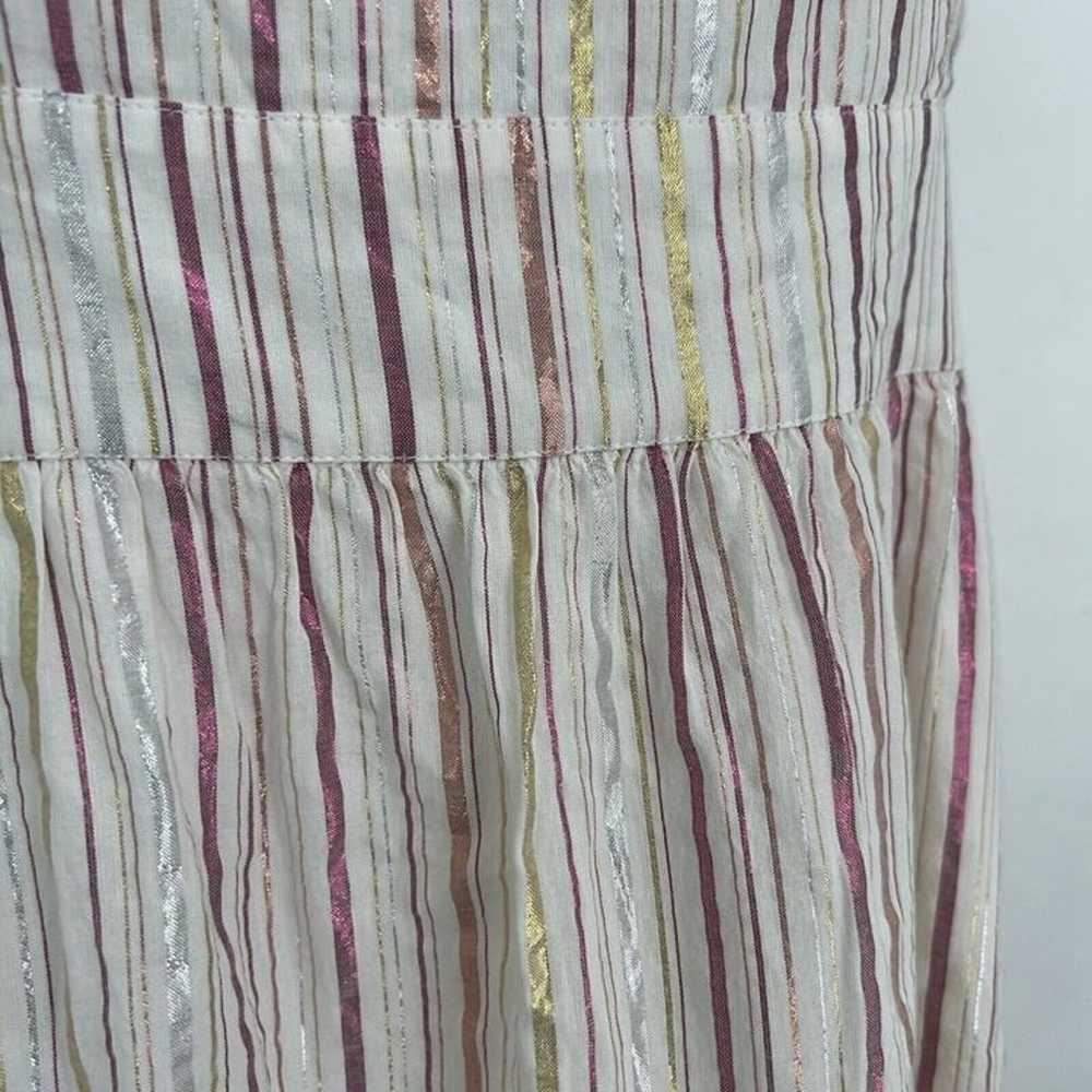 Ann Taylor Midi Ruffle Cutout Back Dress Size 8 S… - image 8