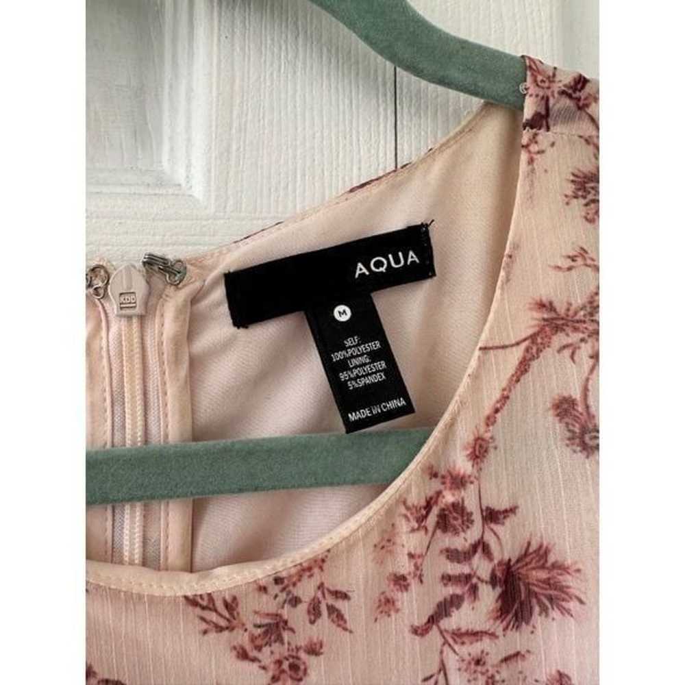 AQUA Toile Floral Printed Ruffled Trim Mini Dress - image 8