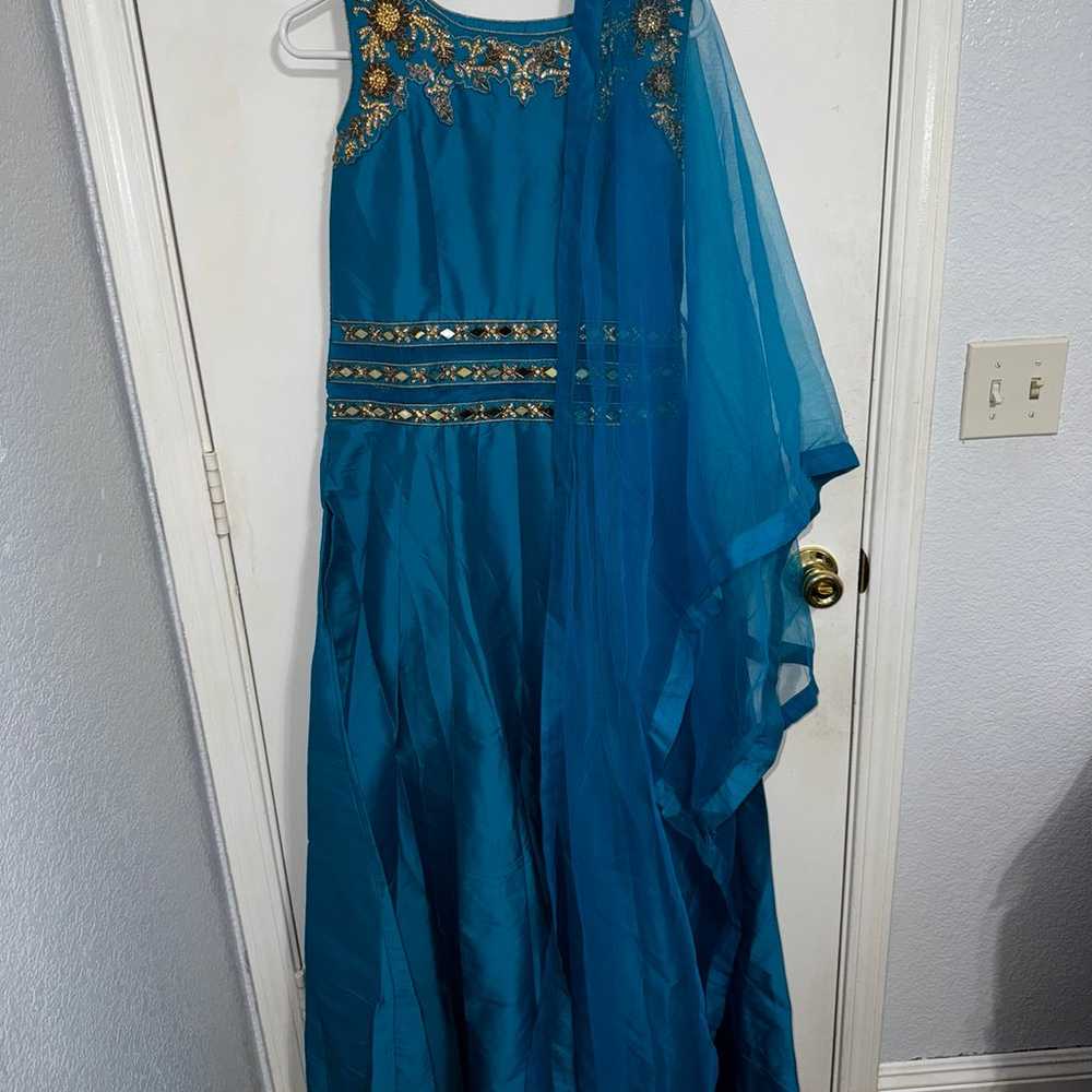 Light Blue Indian Gown - image 1