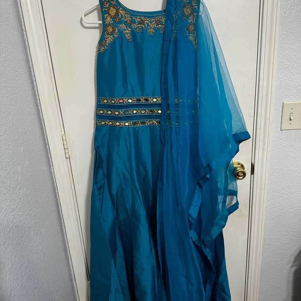 Light Blue Indian Gown - image 2