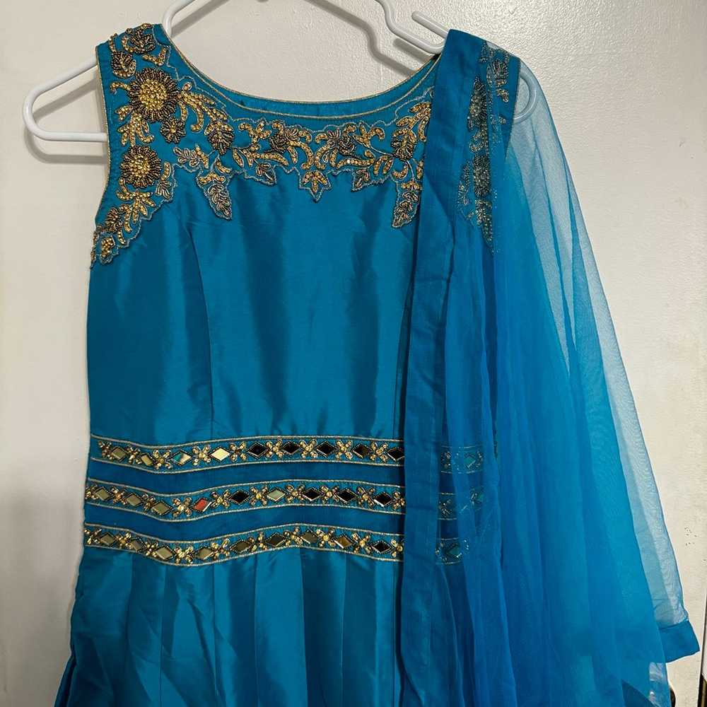 Light Blue Indian Gown - image 4