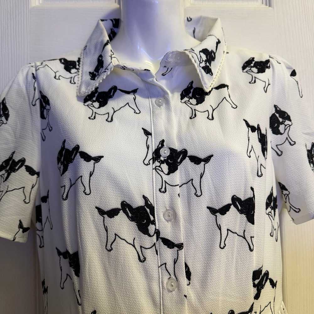 Boutique L Women’s French Bulldog Dress New Bosto… - image 2