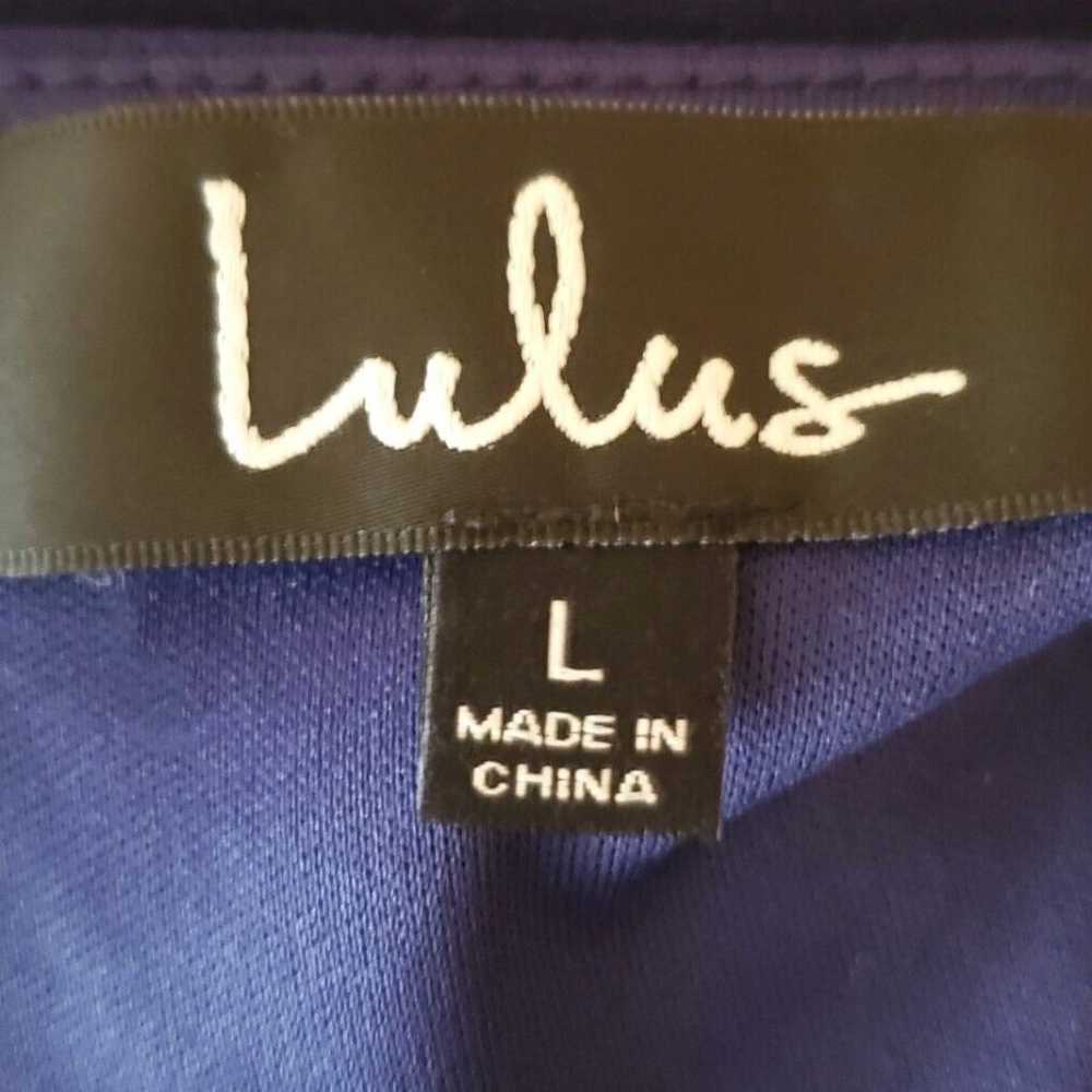 Lulus Dress Something to Remember Blue Lace Backl… - image 4