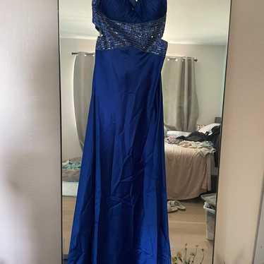 Bright blue prom dress - image 1